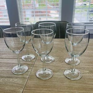 Small Italian Wine Glasses Set of 6